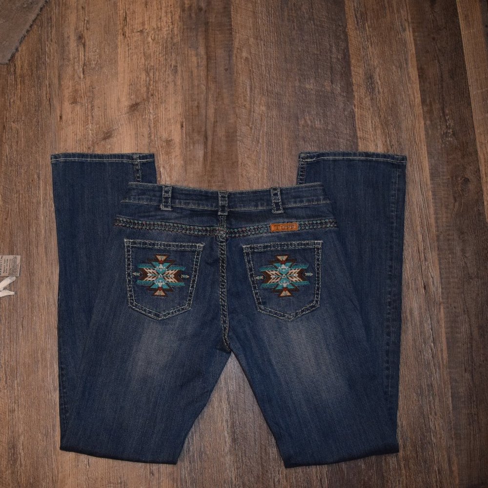 Cowgirl Tuff Embroidered Jeans